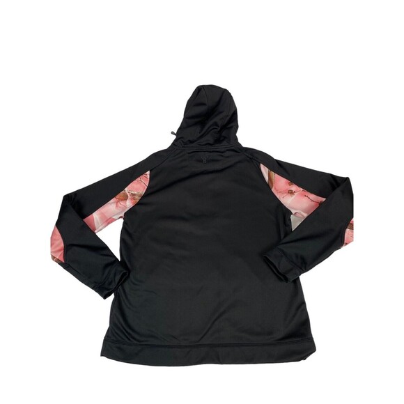 Oaktree Huntworth Women's XL Long-Sleeve Pink Camo 1/4 Zip Pullover Hoodie - Picture 6 of 14